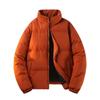 Winter New Men's Solid Color Cotton Coat Couple's Same Style Thickened Casual Bread Coat