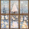 Santa Claus Tree, Static Window Lattice, Scene Arrangement, Glass Door Stickers, Window Display, Reindeer, Snowman