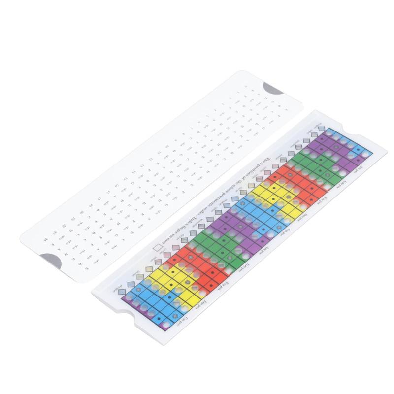 Guitar Pentatonic Sliding Ruler Plastic Multi Color Guitar Scales Sliding Ruler For Beginners