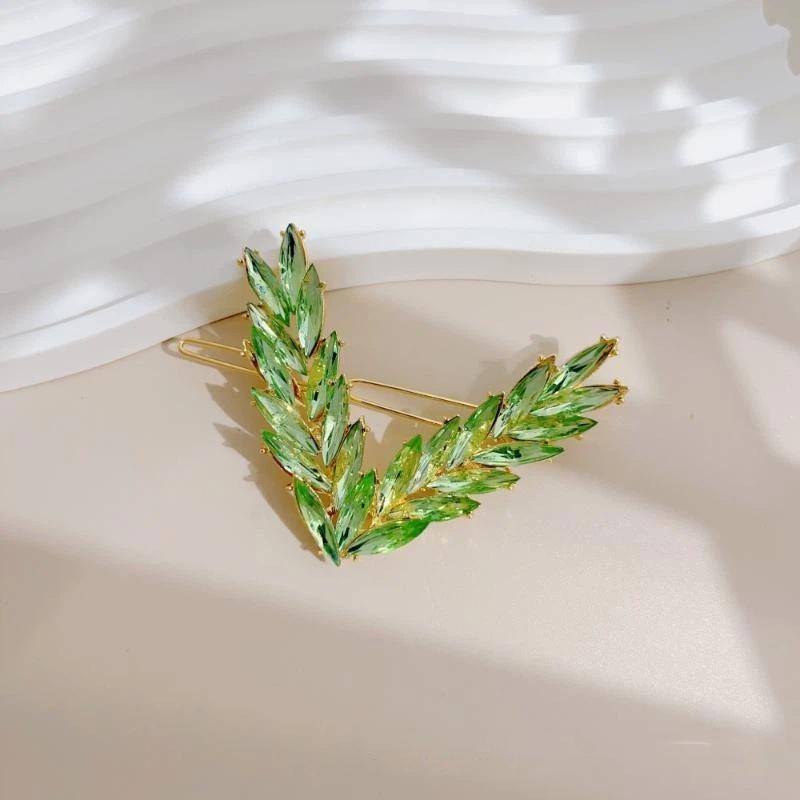 

Luxury Shining Hair Clip For Women Korean V Shape Buckle Hairpins Girls Hair Accessories Headwear Ornaments Gift