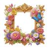 Acrylic Special Shape Floral Table Top Diamond Painting Frame Kits Diamond Painting Desktop Decor Diamond Painting Picture Frame