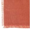 Nappe en coton - Chic - 150 x 250 cm - Terracotta - Finitions frangées - Lavable