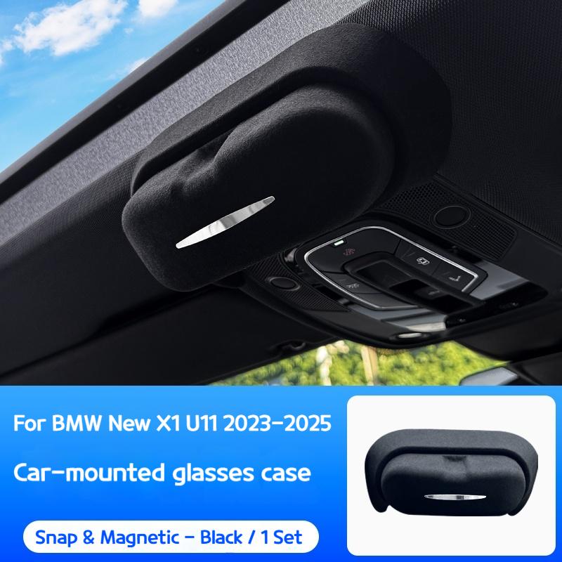 

Для BMW X1 U11 2025-2025 автомобильный замшевый чехол для очков, модификация, клипса для хранения солнцезащитных очков, рамка для солнцезащитных очков на крышу, внутренние аксессуары