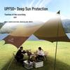 Mountain Guest Feiyun Outdoor Sun & Rain Protection Canopy Tent with 210 Silver-Coated Oxford Cloth