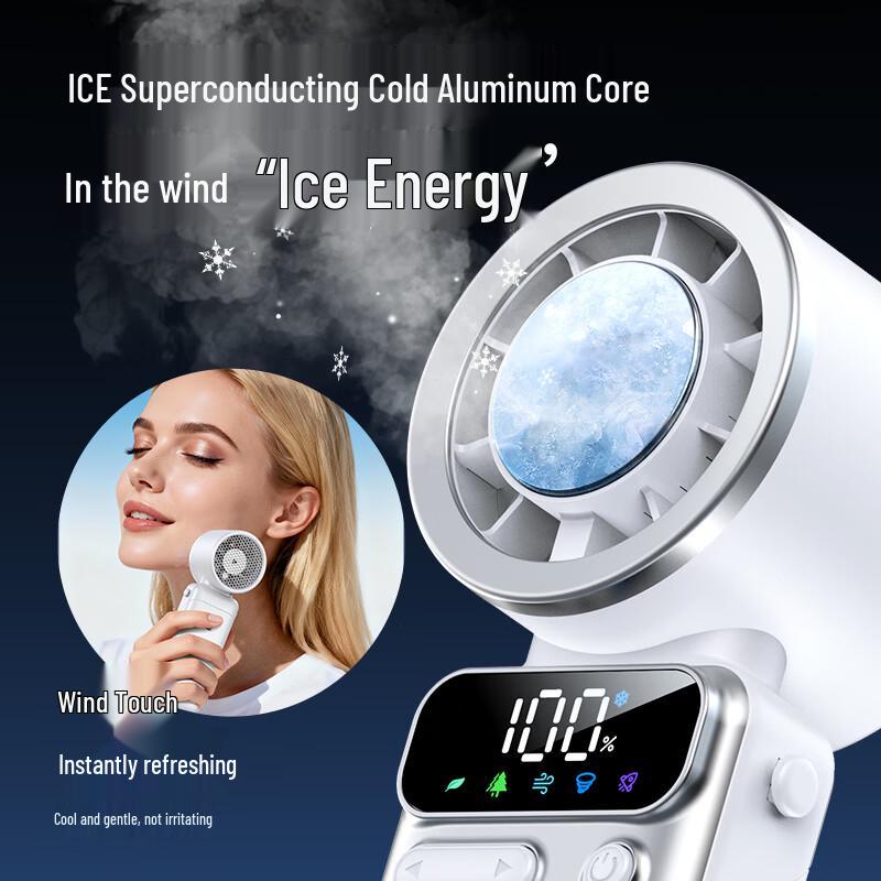 Kpeld 6000mAh Portable Ice Cooling Fan