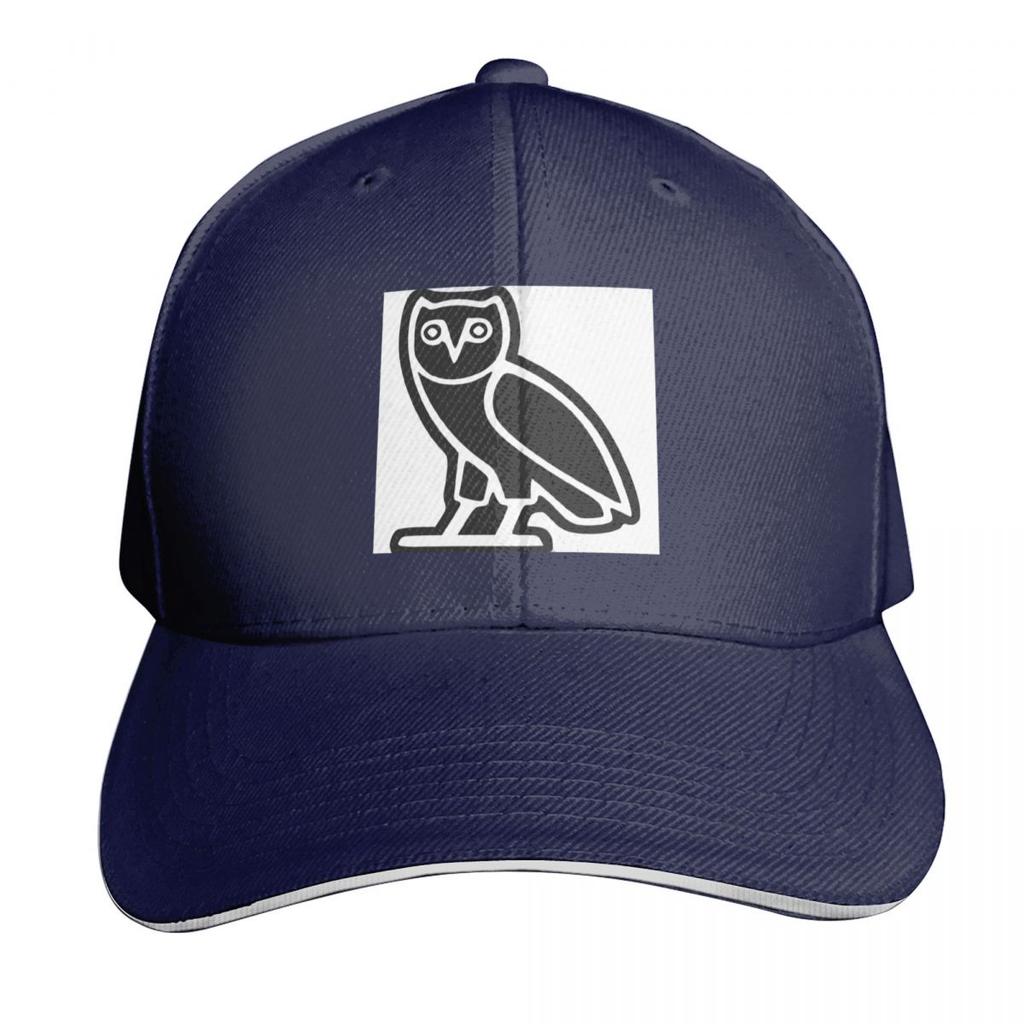 O V O Drakes Owl Baseball Cap Unisexs big size hat Beach Outing Winter hat Hood Boy Child Womens
