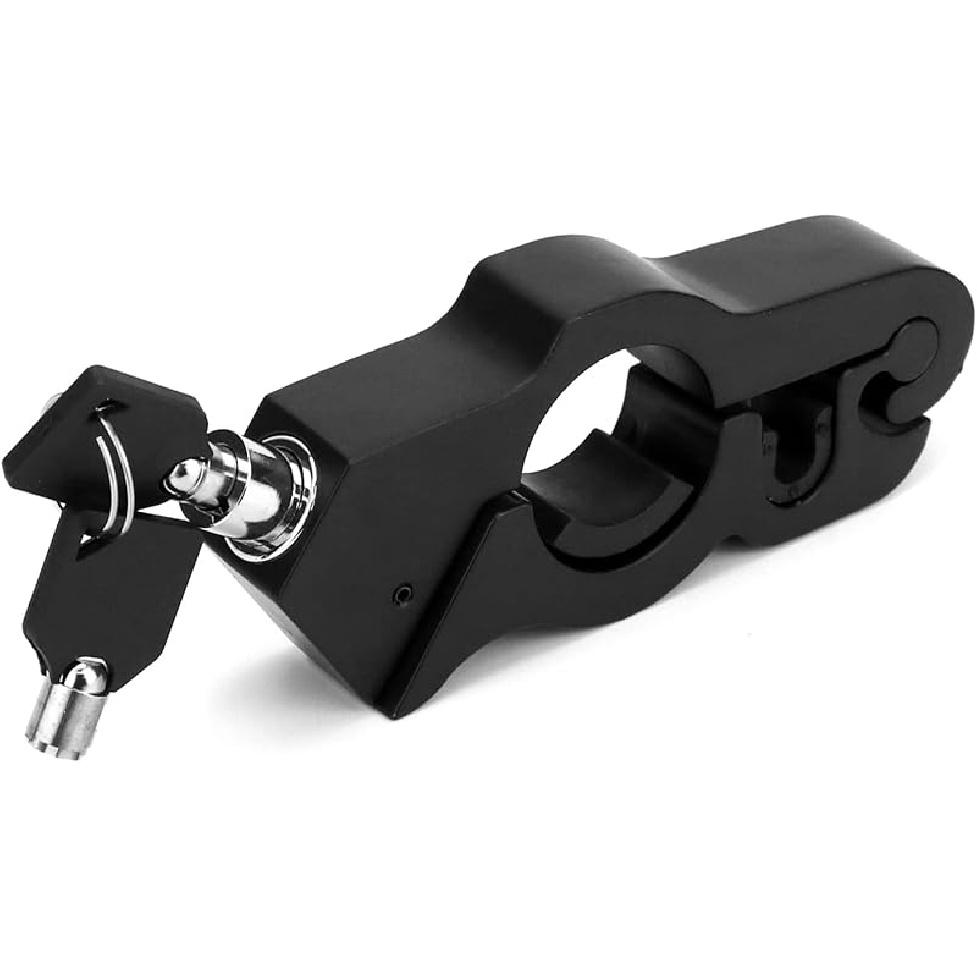 

Замок для мотоцикла QWORK, 2 комплекта прочных противоугонных регулируемых замков на руль велосипеда, замок ручки/дросселя/тормоза/руля для фиксации велосипеда, скутера, 2 pcs чёрный