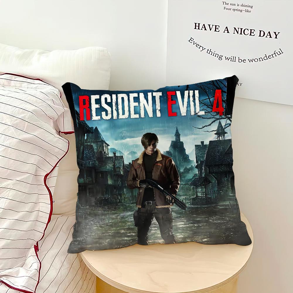 game cool rResident eEvil Remake soft pillowcase for Sofa Home Living Room bedside Decor pillow cover Gift Party hogar