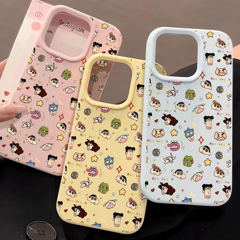 Crayon Shin-chan Mochi Case for iPhone 13/14 Plus, 15 Pro, 16/17 Pro Max - Cute & Creative Design