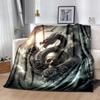1pc Dragon's Serpent Themed Blanket Seasonal Home Decorative Throw Blanket, Living Room, Travel .K037