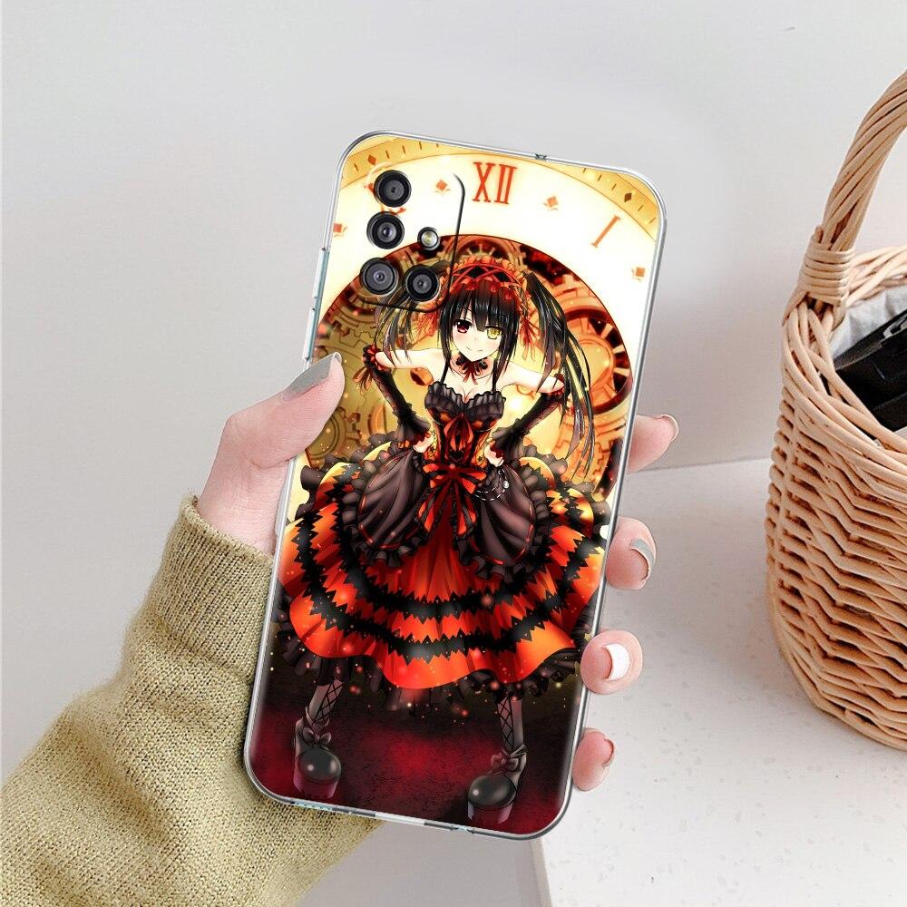 

Чехол для телефона Date a Live Tokisaki Kurumi Anime для Samsung Galaxy A51 A71 A21S A12 A11 A31 A41 A52 A32 5G A72 A01, прозрачный мягкий чехол Samsung A50
