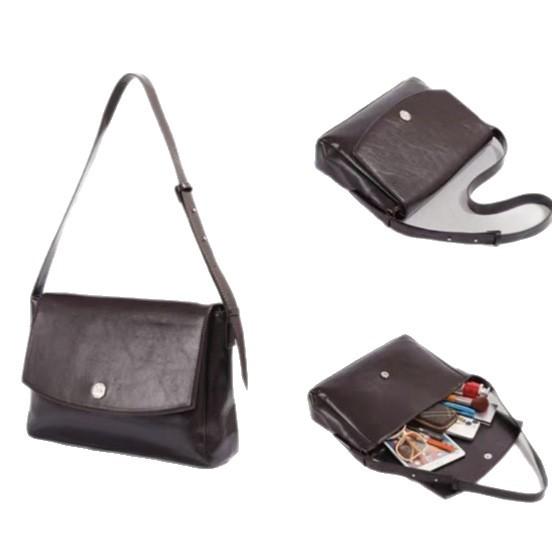 Korean INS 2025 Summer New Niche Design Bag Retro Large Capacity Textured Commuter Crossbody Messenger Bag