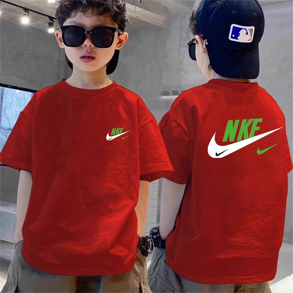 Short sleeved T-shirt, children's summer unisex, children's printed top
