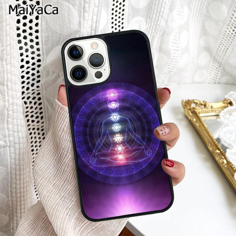Mandala Chakra Insist Yoga Phone Case Cover For iPhone 17 Air 16 16e 15 plus 11 12 13 14 pro max shell coque