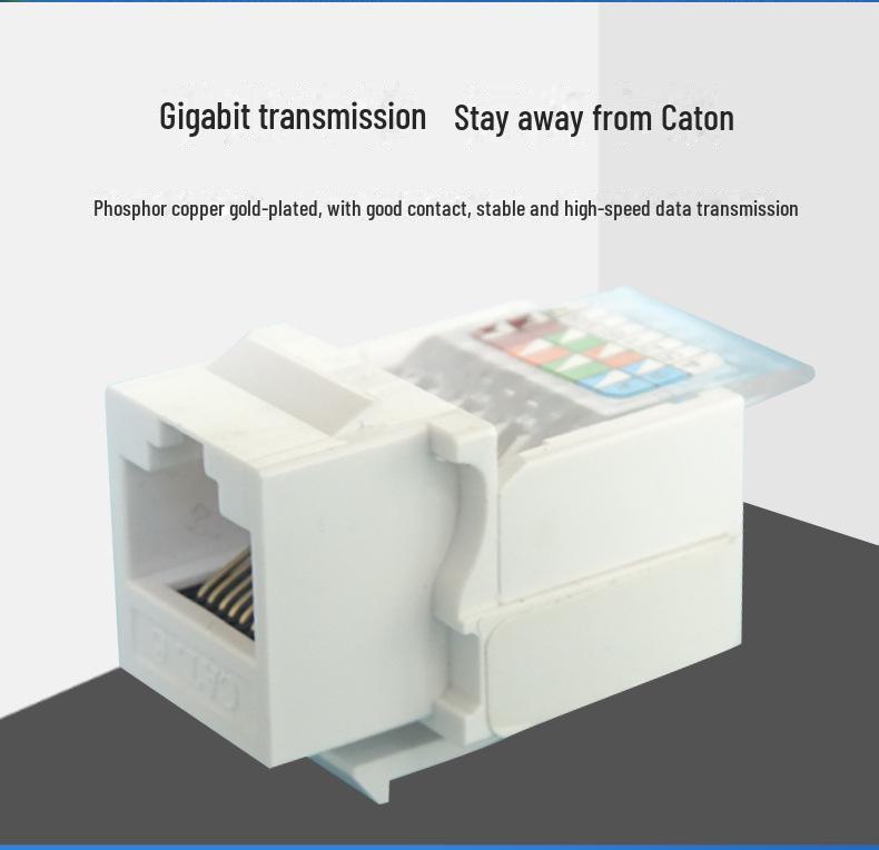 

CAT6 RJ45 90° мережевий інтерфейс Панельний модуль Crystal Head Socket Connector null