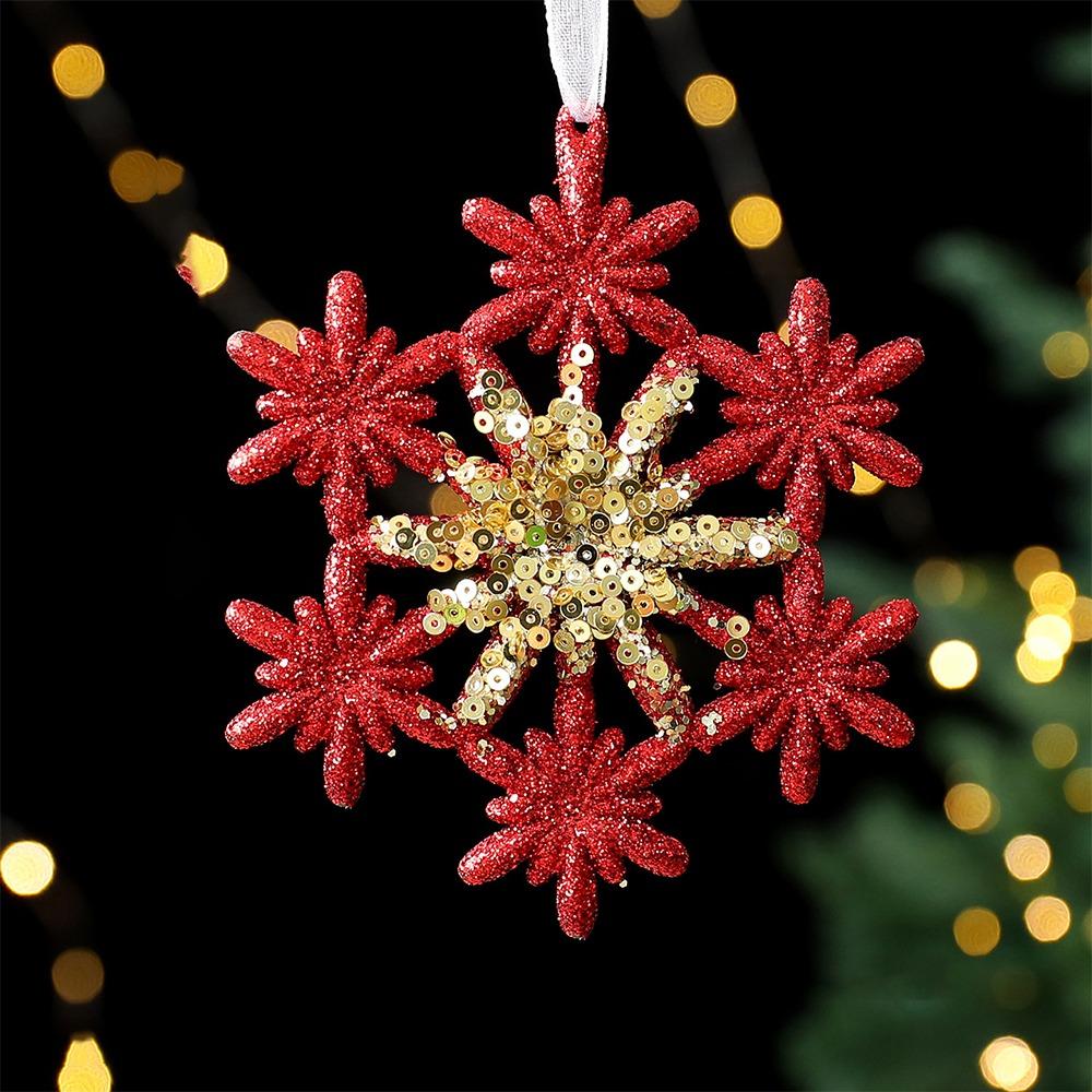 Gold Sequin Christmas Tree Pendant Butterfly Xmas Tree Pendant  Household Decor