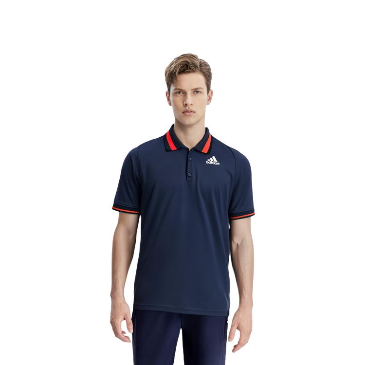 Adidas Polo Shirt Men's Navy Blue H31439