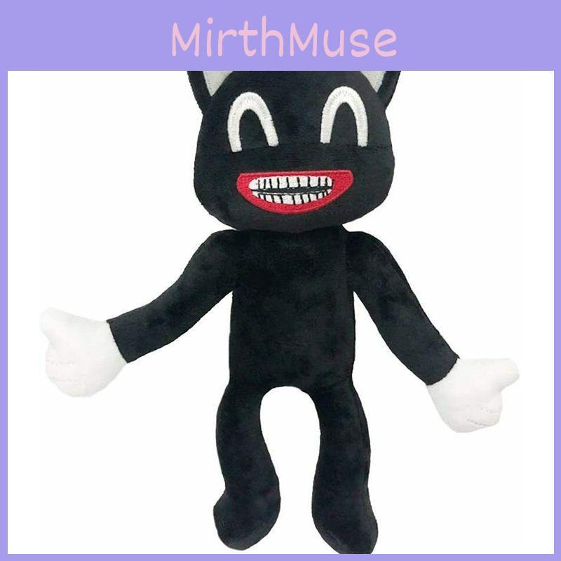 Adorable Black Cartoon Cat Plush Toy Stuffed Doll Perfect For Halloween Decorations