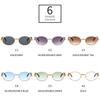 SHAUNA Retro Oval Men Sunglasses Fashion Brand Designer Clear Gradient Lens Eyewear Women Luxury Sun Glasses Shades UV400