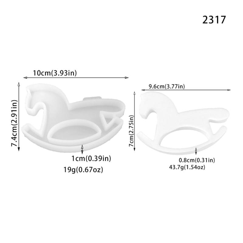Convenient and Reliable Mold for Making Horse Gypsum Figurines Unique Ornaments