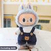 For 17cm Labubu Doll Clothes Fashion Piggy Overalls Doll Clothes Color Match Hoodies Dolls Accessories Cute Decoration Little Clothes