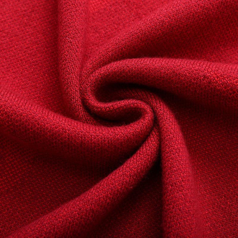 

2025 Autumn/Winter Fine Wool Round Neck Vest - Warm Sleeveless Cardigan for Middle-Aged and Elderly Couples S