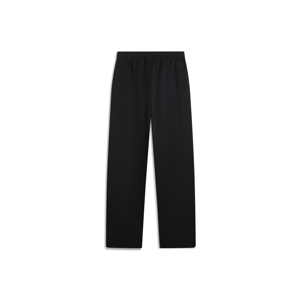 Li Ning Sports Lifestyle Series Loose Letter Logo Knitted Sweatpants Women Bottoms AKLV838-3