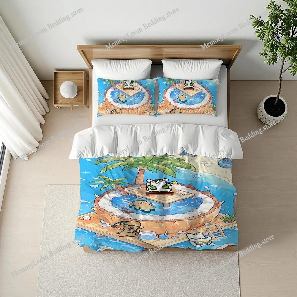 Maltese Puppy Cute Dog Duvet Cover Set Home Style Bedding Soft Laundry Cotton Bed Four Seasons Student Dormitory Home Textile963