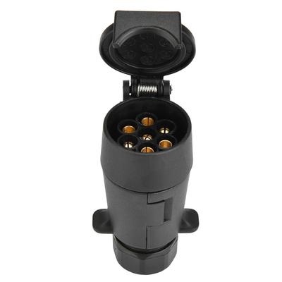 7-poliger Autoanhänger Steckdosenstecker Adapter Kabelverbinder für Wohnwagen Anhängerkupplung Abschleppen 12V
