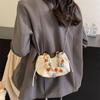 Ruffled cloud bag for women casual crossbody bag sweet bag fluffy shoulder bag folded