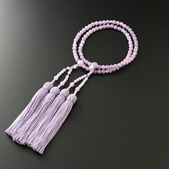 Kyoto Buddhistischer Altar Hayashi Gebetsperlen für Acht Sekten Acht Fujigumo Stein Offizielle Zeremonientasche Kyoto Gebetsperlen (Für Sekten) (Für Frauen) [Korn