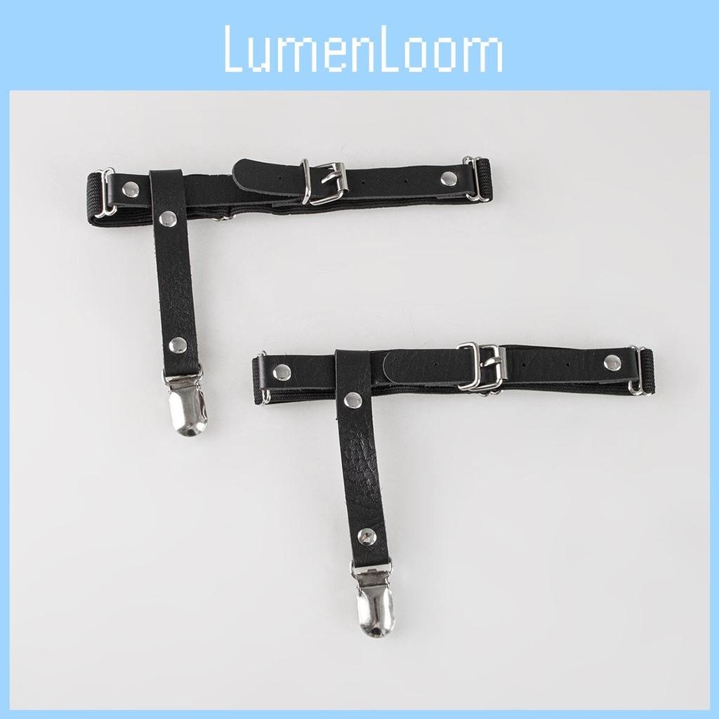 Girl Punk Black Suspender With Strong Elastic Pvc For Trendy Adult Women