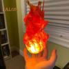 Halloween Floating Fireball Artificial Fake Flame Floating LED Ball Prop Illuminated Fireball Decor Halloween Decoration