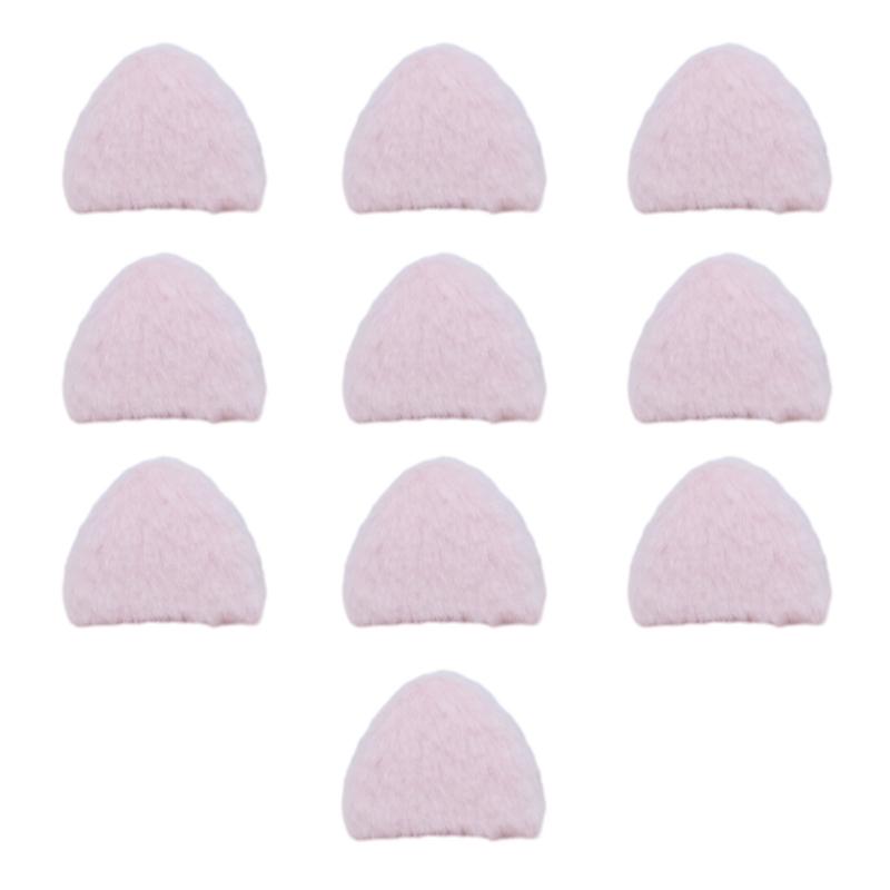 10 Pcs Handmade DIY Hair Clips Cat Ears Lovely Furry Hair Barrettes Hairpin for Creative Hair Styling Accessories