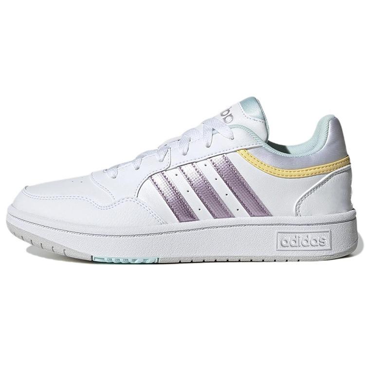 (WMNS) adidas Hoops 3.0 White Matte Purple Metallic Women s GX1806 EU 39⅓