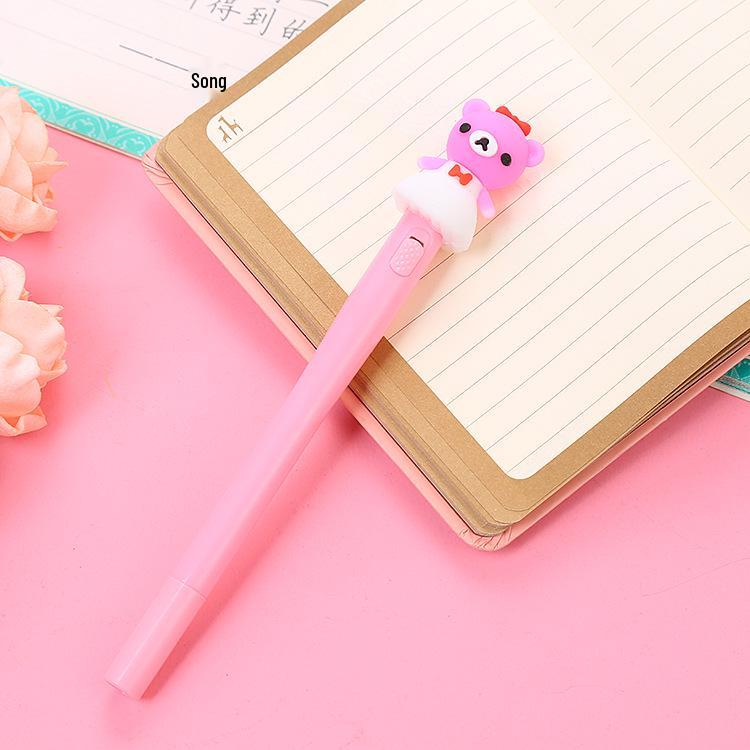 Unicorn Light-Up Pen – Creative Macaron Color Water-Based Student Stationery