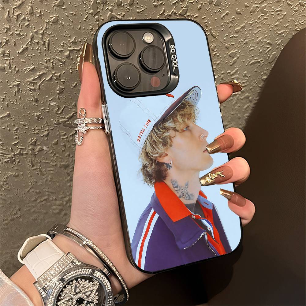 M-MGK Lost Americana LA Phone Case For iPhone 15,16,12,14,13,17,11,E,Pro,Max,Plus,Air,Mini Black TPU Cover