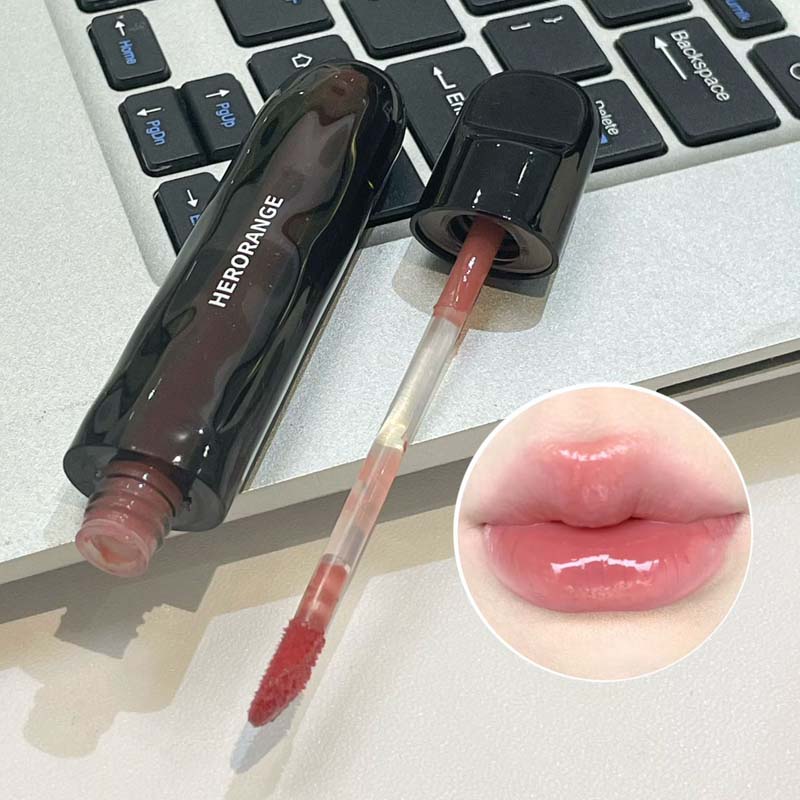 Herorange Mirror Gloss Lip Glaze Is Moisturizing and Smooth, Long-Lasting and Not Easy to Fade, Non-Stick and Waterproof, Natural Color Development