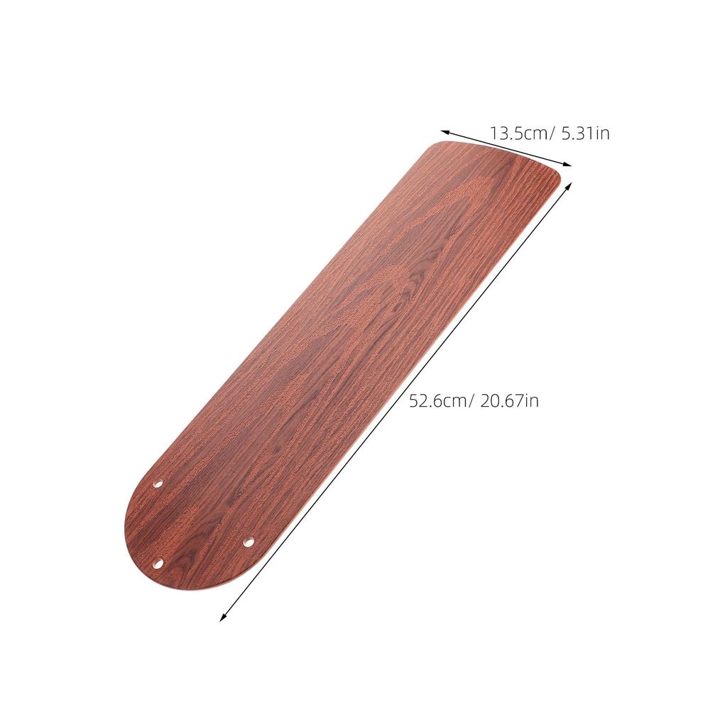 Walnut Wood Grain Fan Blade 20.7inch Plastic High-Performance Replacement Ceiling Fan Accessories Easy Install