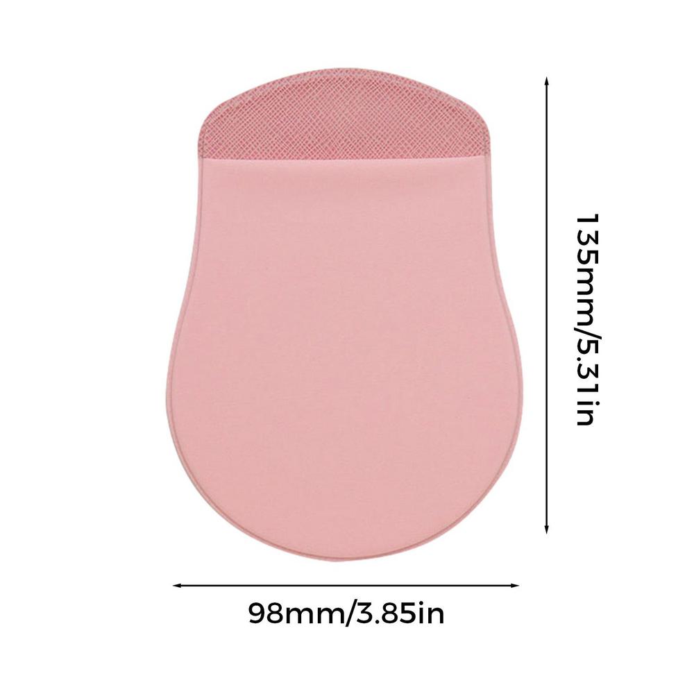 

Adhesive Back Storage Bag For Laptop Reusable Reposition Cable/Mouses/Powerbank Pouch Tablet Accessories Holder Elastic рожевий
