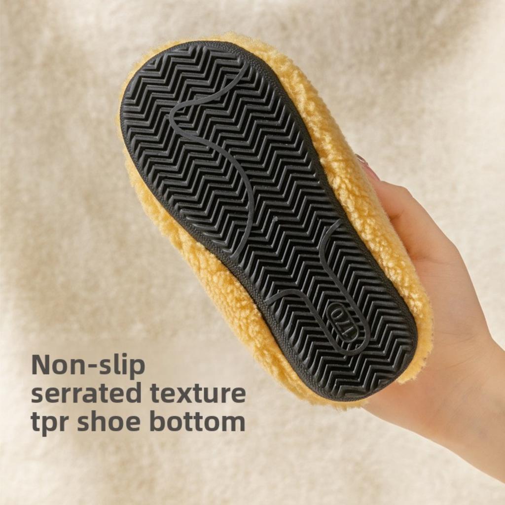 Kinder Baumwollpantoffeln Baby Junge Niedlich Indoor Zuhause Boden Socken Schuhe Anti-Rutsch Weiche Sohle Plüsch Mädchen Baumwollschuhe