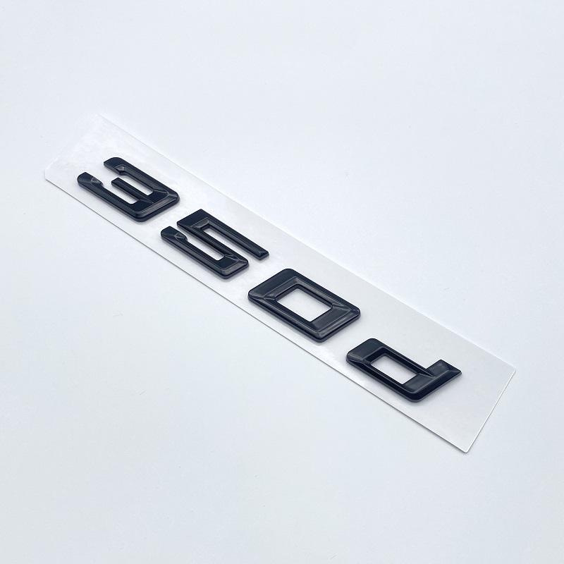 Nová čísla písma Písmena 316d 318d 320d 325d 328d 330d 335d Emblém GT ABS pro BMW řady 3 E90 E46 F30 Logo kufru auta