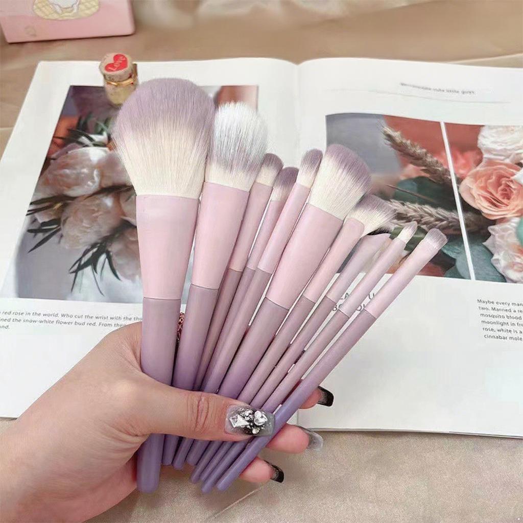 Professional Makeup Brush Kit – 10 Pieces with Collecting Bag – Synthetic Bristle, Gradient Design – Ideal for Foundation, Powder, Eyeshadow, Eyeliner