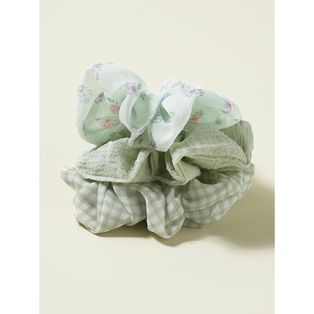 Daiso Chiffon Pattern Giblets  Pack Of 3  Mint