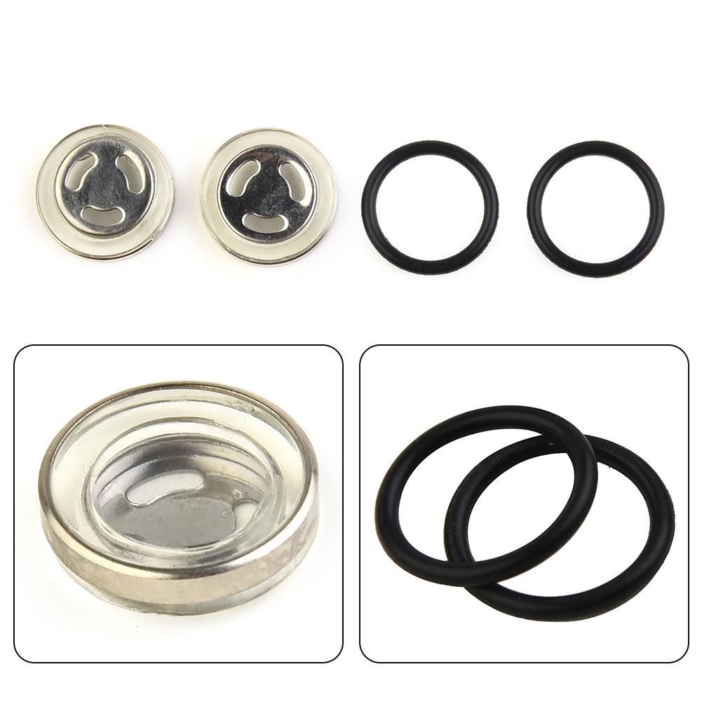 18mm Sight Glass Len & Rubber Gasket Front Motorcycle