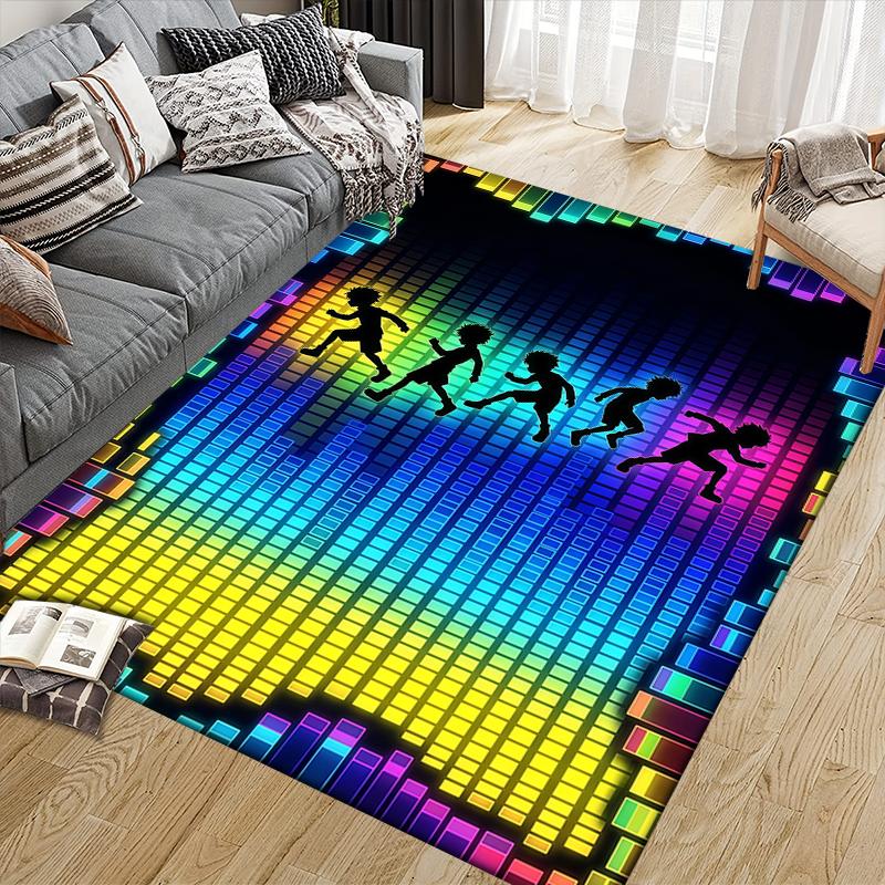 Killua Zoldyck Home Sofa Decoration for Living Room & Bedroom, Non‑Slip Play Flannel Floor Mat for Game Room