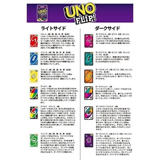 Mattel Game UNO Flip Card Party 2 10 Players Ages 7 Up GDR44