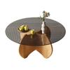 Dunzhu Tempered Glass Coffee Table Set