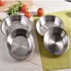 Circular Round Metal Plate Rustless Steel Tableware Plate Food Dish Tray Kitchen Food Storage