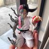 Demon Slayer Twelve Kizuki Anime Figures Gk Akaza Confession Before Death Decoration Model Half Human Half Ghost Kids Toys Gifts
